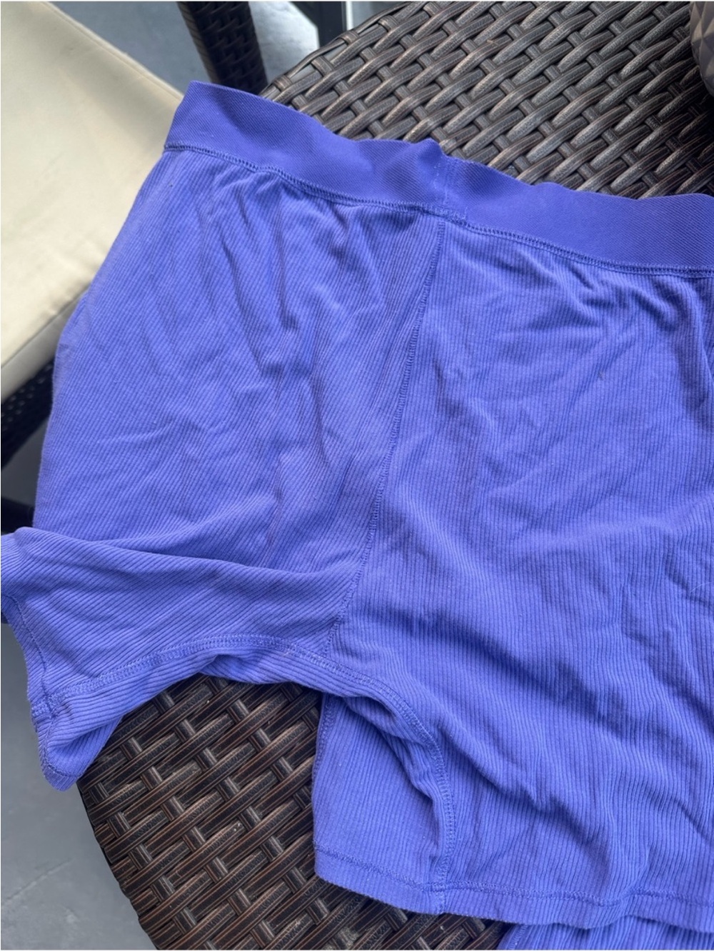 SKIMS Lavender Ribbed Tank & Shorts Sleep Set - Picture 5 of 5